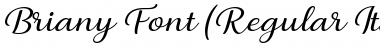 Briany Italic