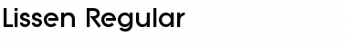 Lissen Regular Font