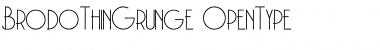 Brodo Thin Grunge Font