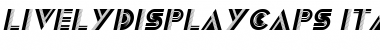 LivelyDisplayCaps Italic