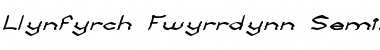 Llynfyrch Fwyrrdynn SemiBold Regular Font