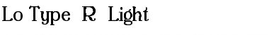 Lo-Type BQ Font