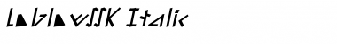 LoblowSSK Italic Font