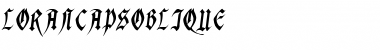 LoranCaps Font