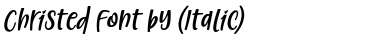 Christed Italic Font