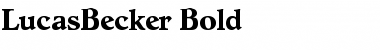 LucasBecker Bold Font