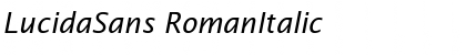 LucidaSans&nbsp;RomanItalic