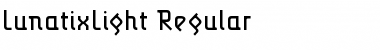 LunatixLight Regular Font