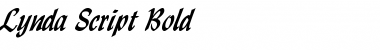 Lynda Script Bold Font