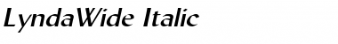 LyndaWide Italic Font