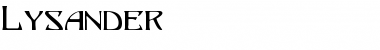 Download Lysander Font Download Lysander Font