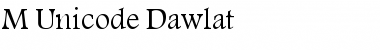 M Unicode Dawlat Font