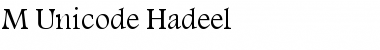 M Unicode Hadeel Font