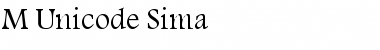 Download M Unicode Sima Font Download M Unicode Sima Font