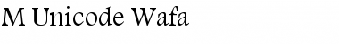 M Unicode Wafa Font