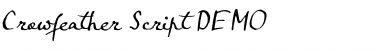 Crowfeather Script DEMO Font
