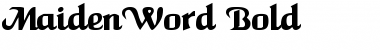 MaidenWord Font