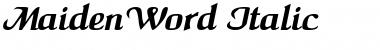 MaidenWord Italic