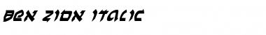 Ben-Zion Italic Italic Font