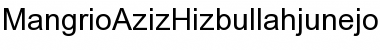 Mangrio_Aziz_Hizbullah_junejo_S Regular Font