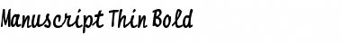 Manuscript Thin Bold