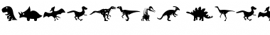 Dinosaur Icons Regular Font