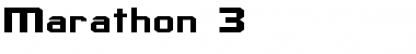 Marathon 3 Regular Font