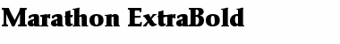 Marathon-ExtraBold Font