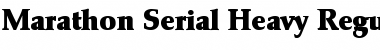 Marathon-Serial-Heavy Regular Font