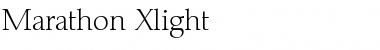 Marathon-Xlight Regular Font