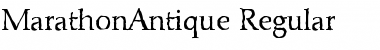 MarathonAntique Regular Font