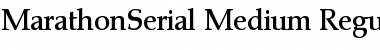 MarathonSerial-Medium Font