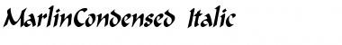 MarlinCondensed Italic