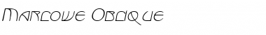 Marlowe Oblique Font