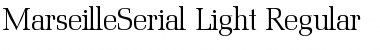 MarseilleSerial-Light Regular Font