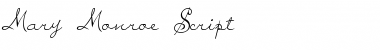 Mary Monroe Script Regular Font