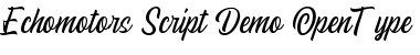 Echomotors Script Demo Regular Font