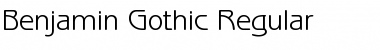 Benjamin-Gothic Regular Benjamin-Gothic Regular