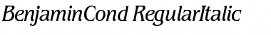 BenjaminCond RegularItalic