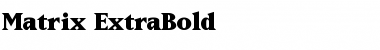 Download Matrix-ExtraBold Font