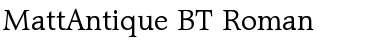 MattAntique BT Font