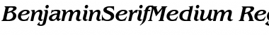 BenjaminSerifMedium Font BenjaminSerifMedium Font