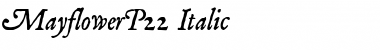 Mayflower Italic Regular Font