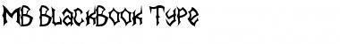 Download MB-BlackBook Type Font Download MB-BlackBook Type Font