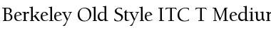 Berkeley Old Style ITC T Font
