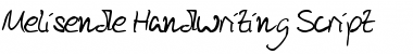 Melisende Handwriting Script Regular Font