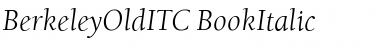 BerkeleyOldITC Italic