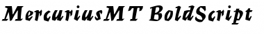 MercuriusMT BoldScript Font