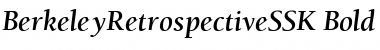 BerkeleyRetrospectiveSSK Bold Italic