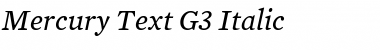 Mercury Text G3 Italic